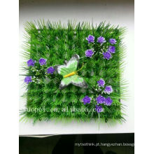 fornecedor china gramado artificial com flor